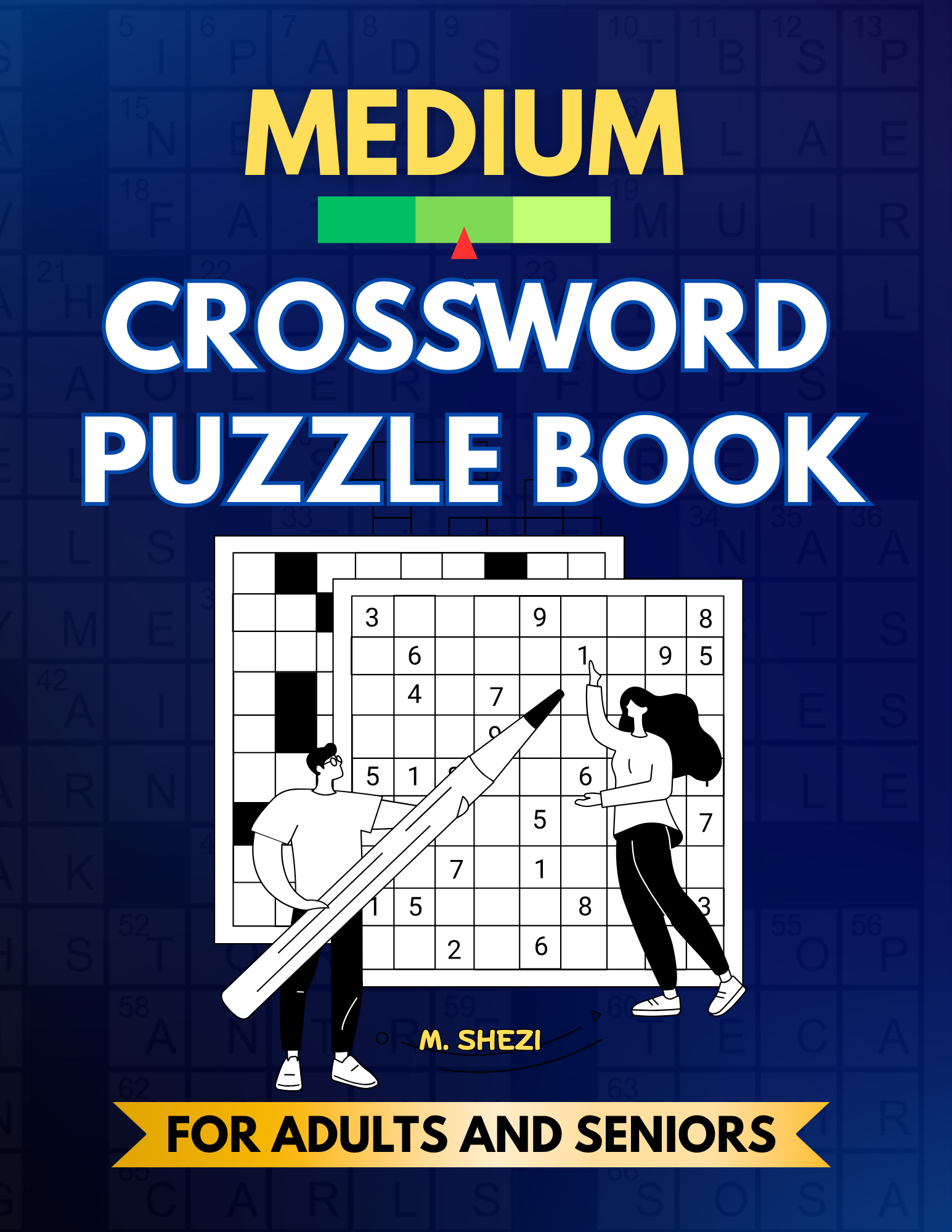 Medium Crossword Puzzle Book for Adults and Seniors