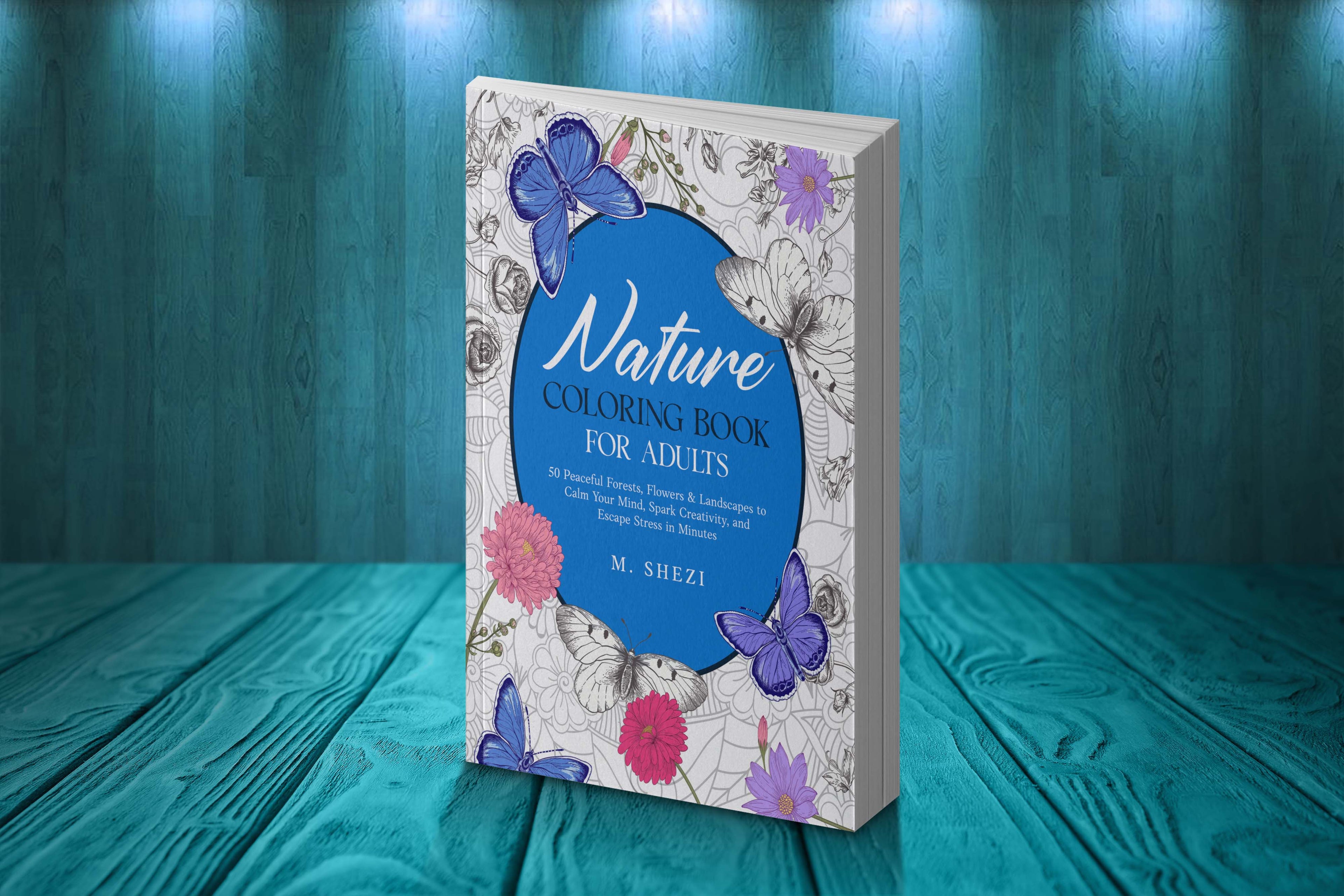 Nature Coloring Book For Adults